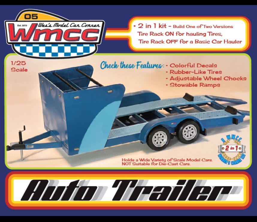 WMCC Models 100 1/25 Auto Trailer w/Optional Tire Rack (2 in 1)