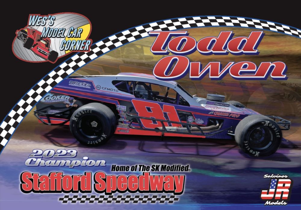 WMCC Models 81 1/25 Todd Owen #81 2023 Champion Stafford Speedway Asphalt Modified Race Car (Ltd Prod)