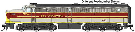 Walthers Mainline 910-10093 HO Scale Alco PA - Standard DC -- Erie Lackawanna #856 (gray, red, silver, yellow)
