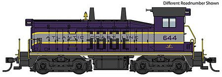 Walthers Mainline 910-10652 HO Scale EMD SW7 - Standard DC -- Atlantic Coast Line #648 (purple, silver, yellow)