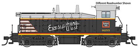 Walthers Mainline 910-10654 HO Scale EMD SW7 - Standard DC -- Chicago, Burlington & Qunicy #9265 (black, gray, yellow, red)
