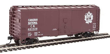 Walthers Mainline 910-1335 HO Scale 40' Association of American Railroads 1944 Boxcar - Ready to Run -- Canadian National #483328 ("CNR Serves All Canada" Graphic)