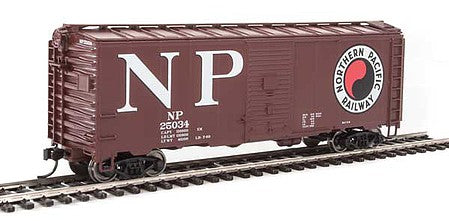 Walthers Mainline 910-1348 HO Scale 40' Association of American Railroads 1944 Boxcar - Ready to Run -- Northern Pacific #25034