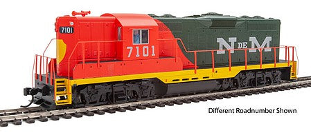 Walthers Mainline 910-20470 HO Scale EMD GP9 Phase II with High Hood - ESU(R) Sound and DCC -- National Railways of Mexico NdeM #7106