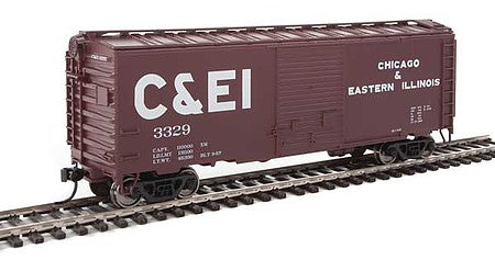 Walthers Mainline 910-2253 HO Scale 40' ACF Welded Boxcar w/8' Youngstown Door - Ready to Run -- Chicago & Eastern Illinois #3329