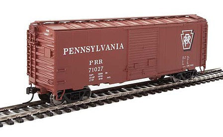 Walthers Mainline 910-2261 HO Scale 40' ACF Welded Boxcar w/8' Youngstown Door - Ready to Run -- Pennsylvania Railroad #71027