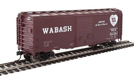 Walthers Mainline 910-2266 HO Scale 40' ACF Welded Boxcar w/8' Youngstown Door - Ready to Run -- Wabash #90207