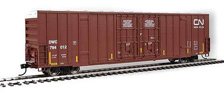 Walthers Mainline 910-2987 HO Scale 60' High-Cube Plate F Boxcar - Ready to Run -- Canadian National #794012 - DWC reporting marks