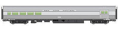 Walthers Mainline 30055 HO Scale 85' Budd Baggage-Lounge - Ready to Run -- New York Central (silver)