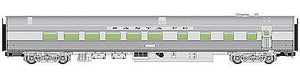 Walthers Mainline 30152 HO Scale 85' Budd Diner - Ready to Run -- Santa Fe (silver)