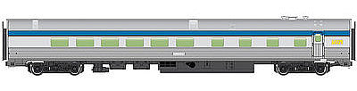 Walthers Mainline 30159 HO Scale 85' Budd Diner - Ready to Run -- Via Rail Canada (silver, blue, yellow)