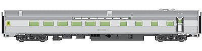 Walthers Mainline 30162 HO Scale 85' Budd Diner - Ready to Run -- Southern Railway (silver)