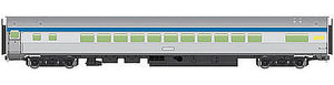 Walthers Mainline 30205 HO Scale 85' Budd Small-Window Coach - Ready to Run -- Via Rail Canada (silver, blue, yellow)