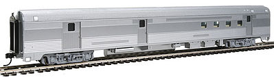 Walthers Mainline 30300 HO Scale 85' Budd Baggage-Railway Post Office - Ready To Run -- Painted, Unlettered (silver)