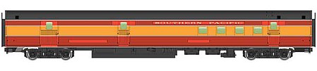 Walthers Mainline 30313 HO Scale 85' Budd Baggage-Railway Post Office - Ready To Run -- Southern Pacific(TM) (Daylight; red, orange, black)