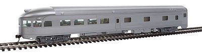 Walthers Mainline 30350 HO Scale 85' Budd Observation - Ready To Run -- Painted, Unlettered (silver)