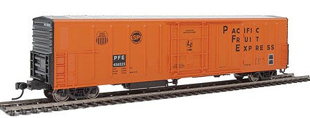 Walthers Mainline 910-3934 HO Scale 57' Mechanical Reefer - Ready to Run -- Pacific Fruit Express(TM) #456525 (orange, black)