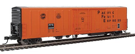 Walthers Mainline 910-3935 HO Scale 57' Mechanical Reefer - Ready to Run -- Pacific Fruit Express(TM) #456609 (orange, black)