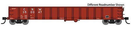 Walthers Mainline 910-6235 HO Scale 53' Railgon Gondola - Ready To Run -- Chicago & North Western(TM) #350070 (oxide)