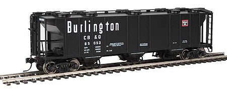 Walthers Mainline 910-7013 HO Scale 50' Pullman-Standard PS-2 2893 3-Bay Covered Hopper - Ready to Run -- Chicago, Burlington & Quincy #85053