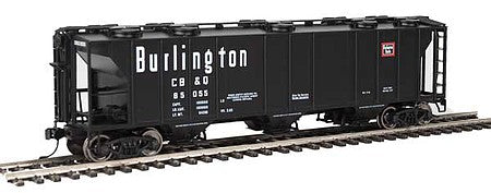 Walthers Mainline 910-7014 HO Scale 50' Pullman-Standard PS-2 2893 3-Bay Covered Hopper - Ready to Run -- Chicago, Burlington & Quincy #85055
