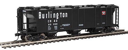 Walthers Mainline 910-7015 HO Scale 50' Pullman-Standard PS-2 2893 3-Bay Covered Hopper - Ready to Run -- Chicago, Burlington & Quincy #85059