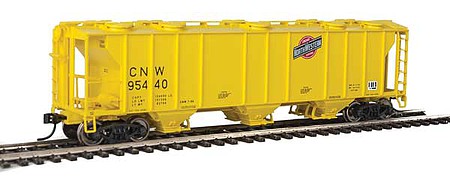 Walthers Mainline 910-7017 HO Scale 50' Pullman-Standard PS-2 2893 3-Bay Covered Hopper - Ready to Run -- Chicago & North Western(TM) #95440