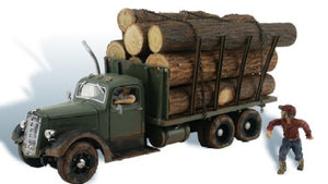 Woodland Scenics 5553 HO Autoscene Tim Burr Logging Truck w/Figures