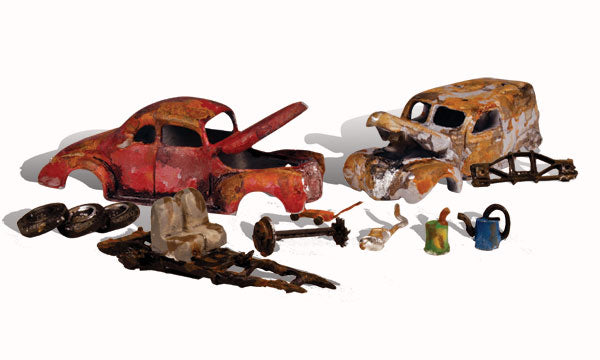 Woodland Scenics 5563 HO Autoscene Junk Cars