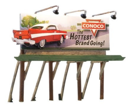 Woodland Scenics 5793 HO Just Plug: The Hottest Brand Billboard (Conoco, The Hottest Brand Going!)