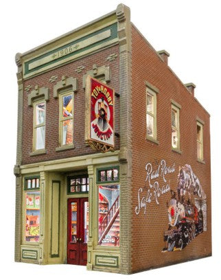 Woodland Scenics 5874 O Built-N-Ready Toy & Hobby Junction 2-Story Shop LED Lighted