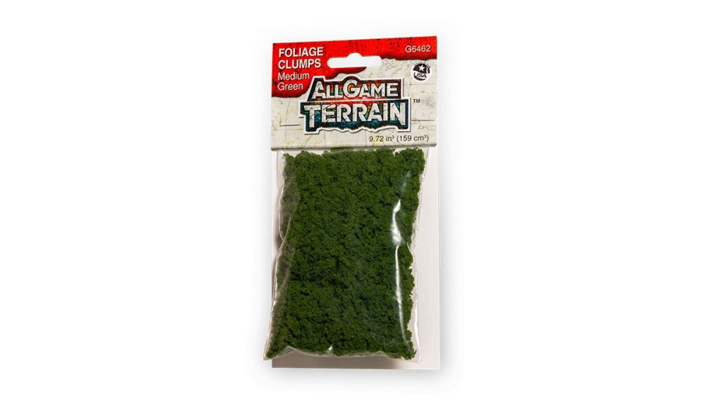 Woodland Scenics 6462 All Game Terrain: Foliage Clumps Medium Green (9.72cu. in.)