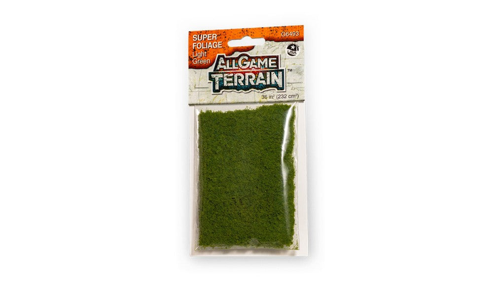 Woodland Scenics 6493 All Game Terrain: Super Foliage Light Green (36sq. in.)