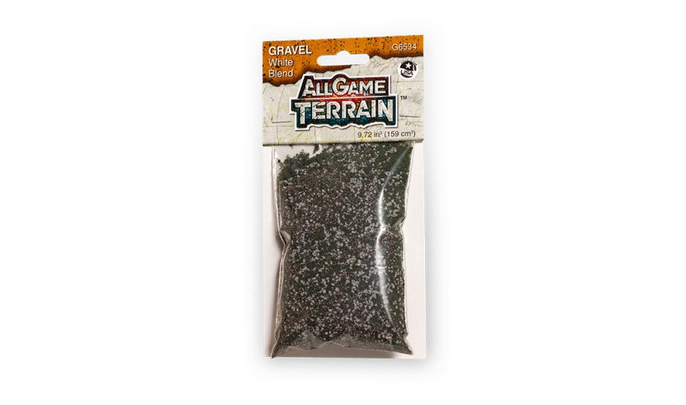 Woodland Scenics 6534 All Game Terrain: Gravel White Blend (9.72cu. in.)
