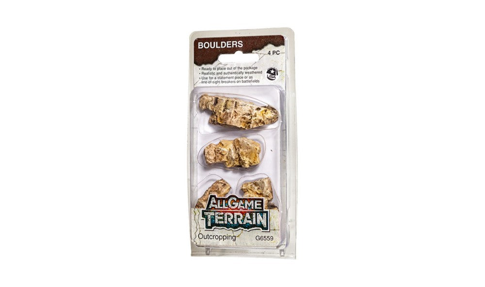 Woodland Scenics 6559 All Game Terrain: Outcropping Boulders (4pcs)