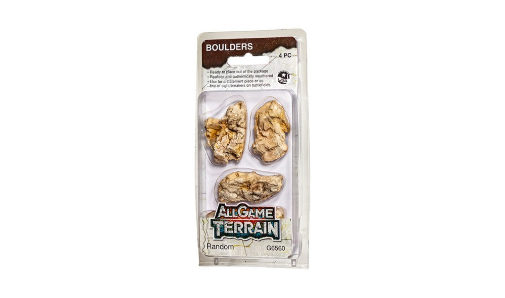 Woodland Scenics 6560 All Game Terrain: Random Boulders (4pcs)