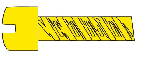 Woodland Scenics 822 Hob-Bit- Fillister Head Screws 00-90 1/4" (5) (dlr/pk3) (D)