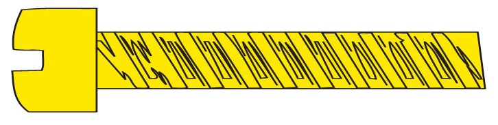 Woodland Scenics 824 Hob-Bit- Fillister Head Screws 00-90 1/2" (5) (dlr/pk3) (D)