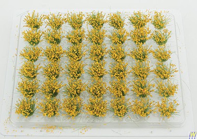 Walthers Scenemaster 949-1113 HO Scale Blooming Flowers - 1/4"  0.6cm Tall -- Yellow pkg(42)