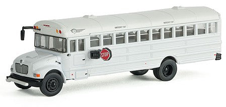 Walthers Scenemaster 11702 HO Scale International(R) MOW Crew Bus - Assembled -- White, Railroad Maintenance-of-Way Logo Decals