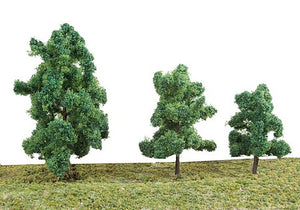 Walthers Scenemaster 1184 All Scale Summer Trees pkg(10) -- 3-3/8 to 5-1/2" 8 to 14cm (Includes Pin Base)
