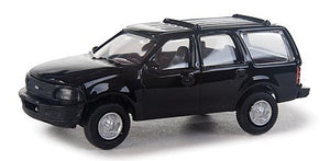 Walthers Scenemaster 949-12042 HO Scale Ford(R) Expedition Special Service Vehicle (SSV) -- Unmarked Unit (black, no lights)
