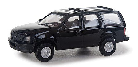 Walthers Scenemaster 949-12042 HO Scale Ford(R) Expedition Special Service Vehicle (SSV) -- Unmarked Unit (black, no lights)