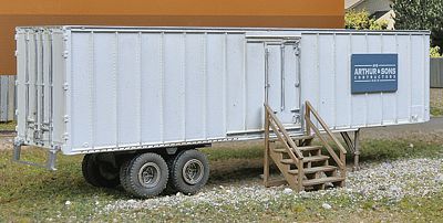 Walthers Scenemaster 2901 HO Scale Construction Site Storage Trailer -- Kit