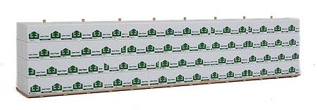 Walthers Scenemaster 3126 HO Scale Wrapped Lumber Load for WalthersProto CC&F Bulkhead Flatcar -- West Fraser
