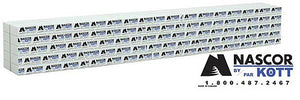 Walthers Scenemaster 3165 HO Scale Wrapped Lumber Load for WalthersMainline 72' Centerbeam Flatcar -- Nascor (black, blue)