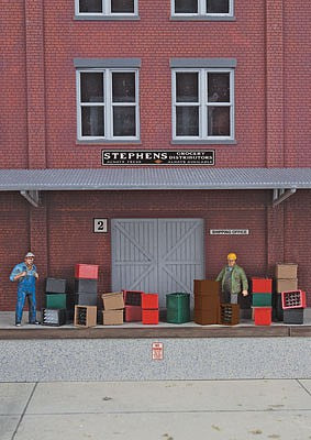 Walthers Scenemaster 4153 HO Scale Beverage Crates and Bottles -- pkg(80) - 16 each green, brown, black, red