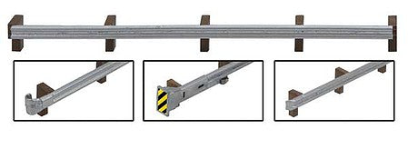 Walthers Scenemaster 4176 HO Scale Roadway Guardrails -- Kit - 200' 60.9m Scale Long