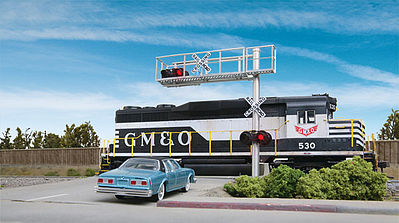 Walthers Scenemaster 4331 HO Scale Modern Cantilever Grade Crossing Signal -- Single-Lane