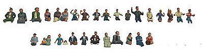 Walthers Scenemaster 949-6034 HO Scale Seated Coach Passengers -- pkg(30)
